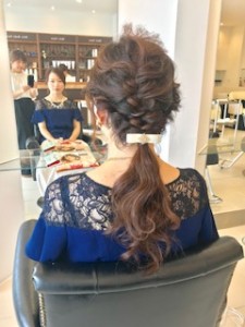 結婚式　ヘアセット